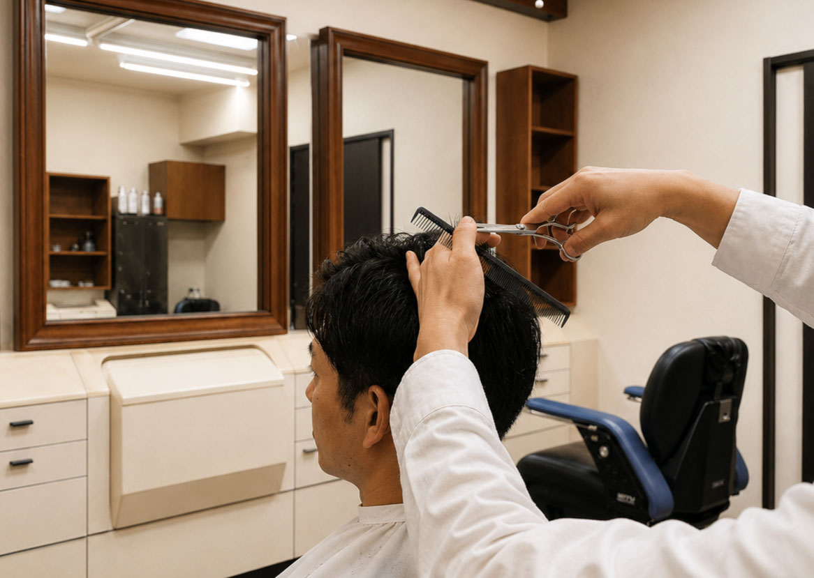 Professional hair styling